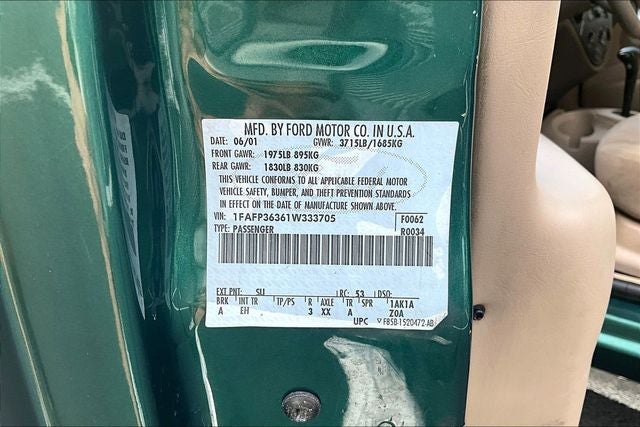 2001 Ford Focus SE Zetec