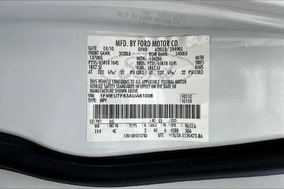 2010 Ford Explorer Limited