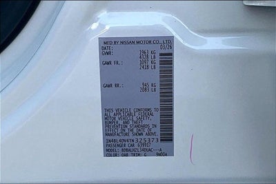 2026 Nissan Altima 2.5 SV