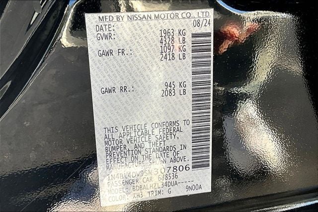 2025 Nissan Altima 2.5 SV