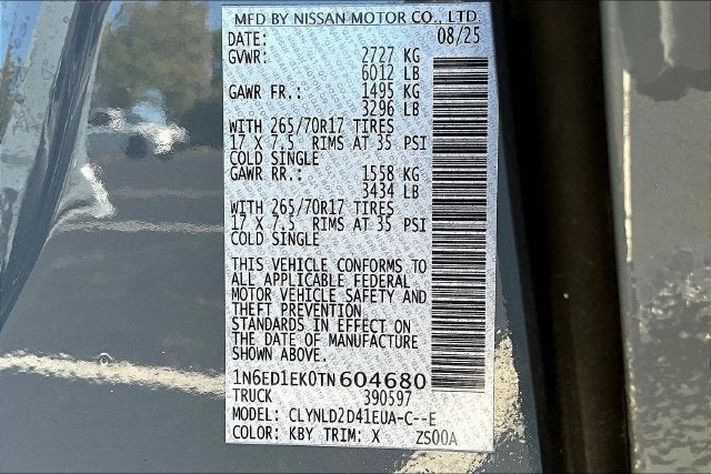 2026 Nissan Frontier PRO-4X