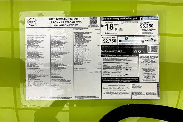 2026 Nissan Frontier PRO-4X