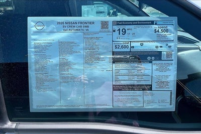 2026 Nissan Frontier SV
