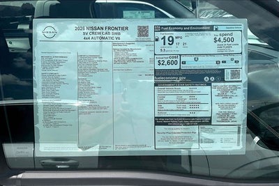 2026 Nissan Frontier SV