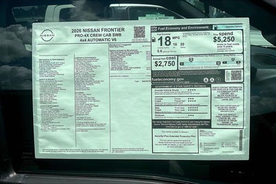2026 Nissan Frontier PRO-4X