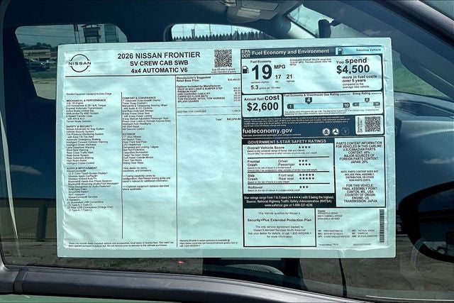 2026 Nissan Frontier SV