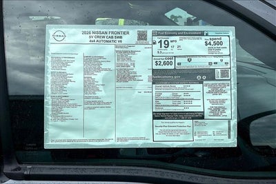 2026 Nissan Frontier SV