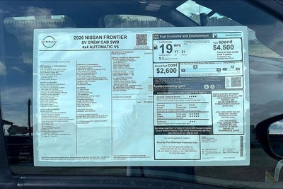 2026 Nissan Frontier SV