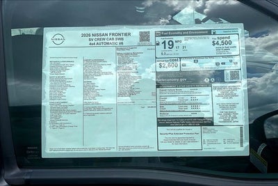 2026 Nissan Frontier SV
