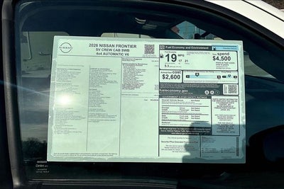 2026 Nissan Frontier SV