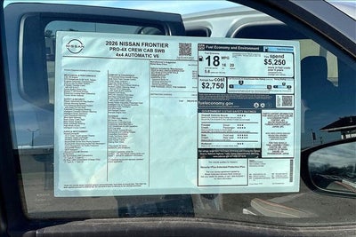 2026 Nissan Frontier PRO-4X