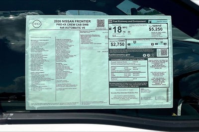2026 Nissan Frontier PRO-4X
