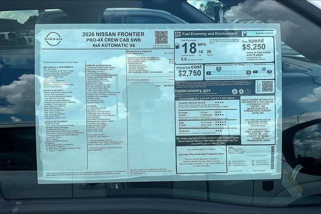 2026 Nissan Frontier PRO-4X