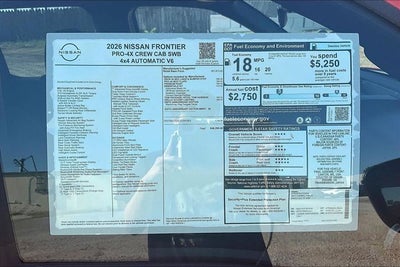 2026 Nissan Frontier PRO-4X