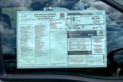 2026 Nissan Frontier PRO-4X
