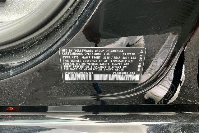 2013 Volkswagen Passat 2.5 SE w/Sunroof