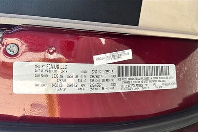 2018 Chrysler Pacifica Touring Plus