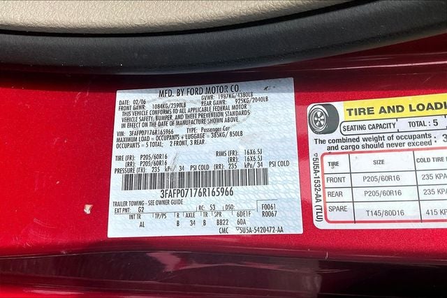 2006 Ford Fusion SE