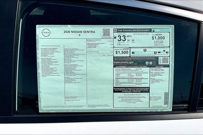 2026 Nissan Sentra S