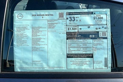 2026 Nissan Sentra S