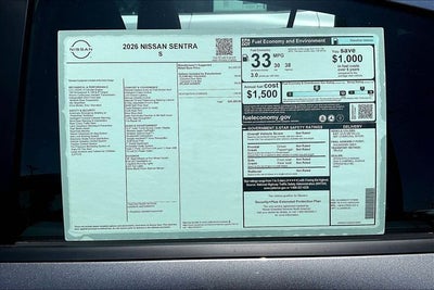 2026 Nissan Sentra S