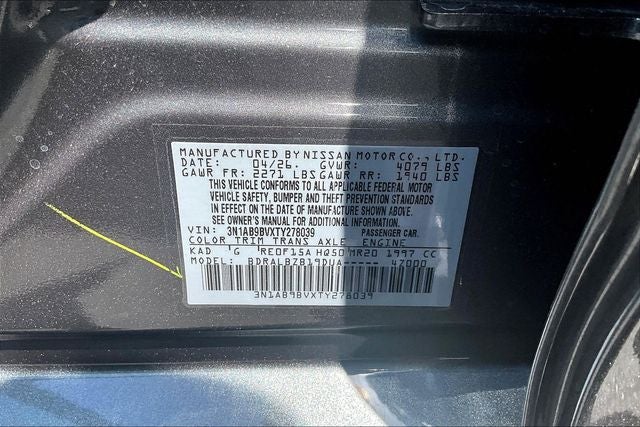 2026 Nissan Sentra S