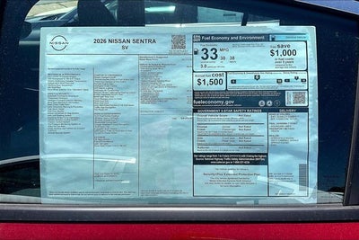 2026 Nissan Sentra SV