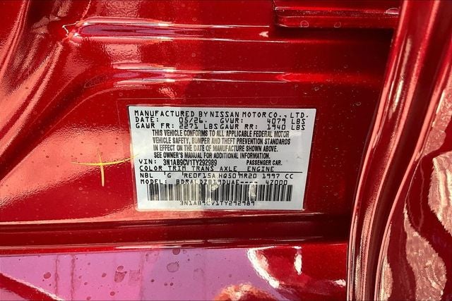 2026 Nissan Sentra SV