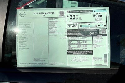 2027 Nissan Sentra SV
