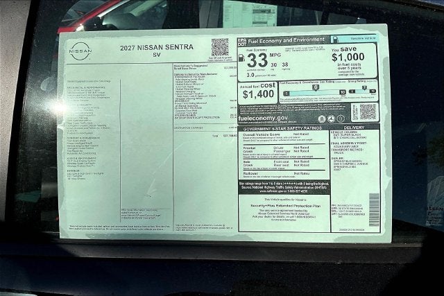 2027 Nissan Sentra SV