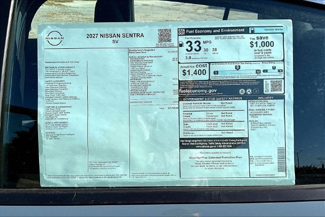 2027 Nissan Sentra SV
