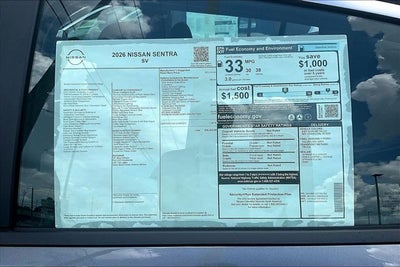 2026 Nissan Sentra SV