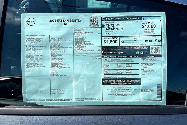 2026 Nissan Sentra SV