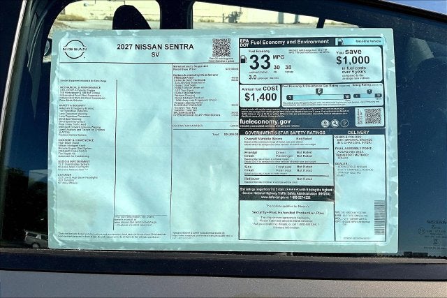 2027 Nissan Sentra SV