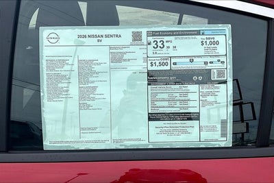 2026 Nissan Sentra SV