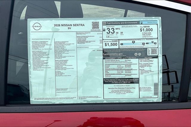 2026 Nissan Sentra SV