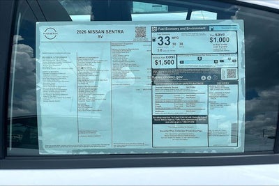 2026 Nissan Sentra SV