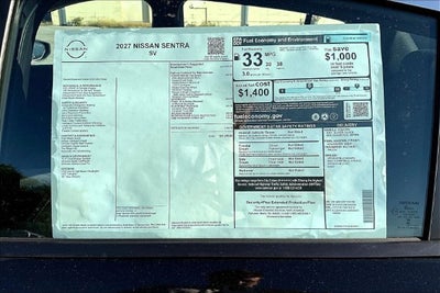 2027 Nissan Sentra SV