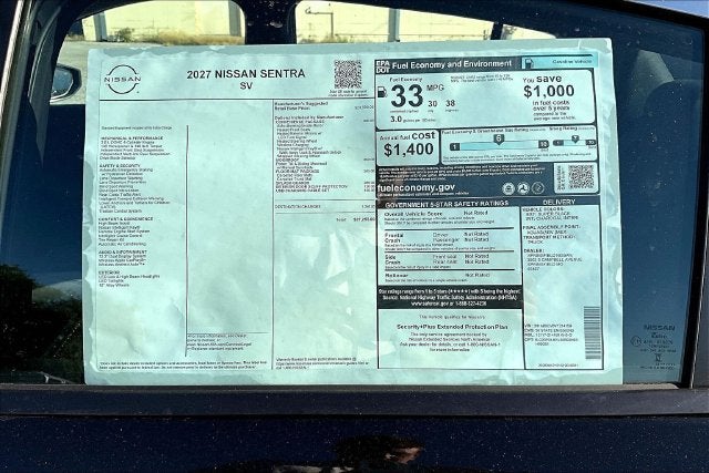 2027 Nissan Sentra SV