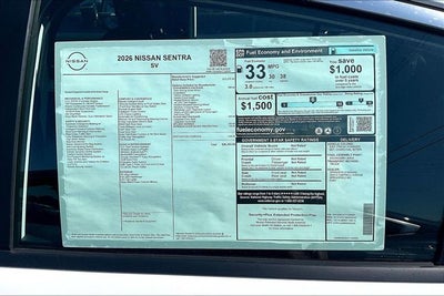 2026 Nissan Sentra SV