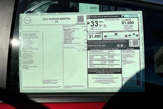 2027 Nissan Sentra SV