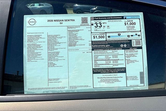 2026 Nissan Sentra SV