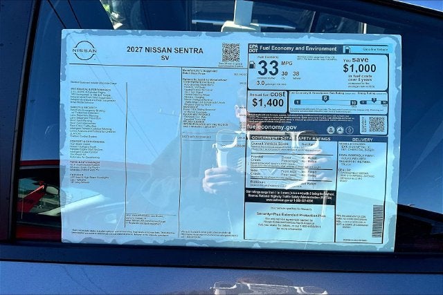 2027 Nissan Sentra SV