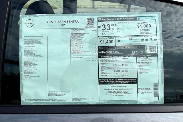 2027 Nissan Sentra SV