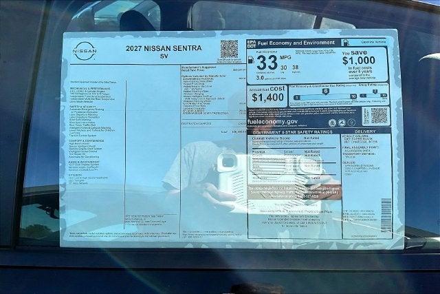 2027 Nissan Sentra SV