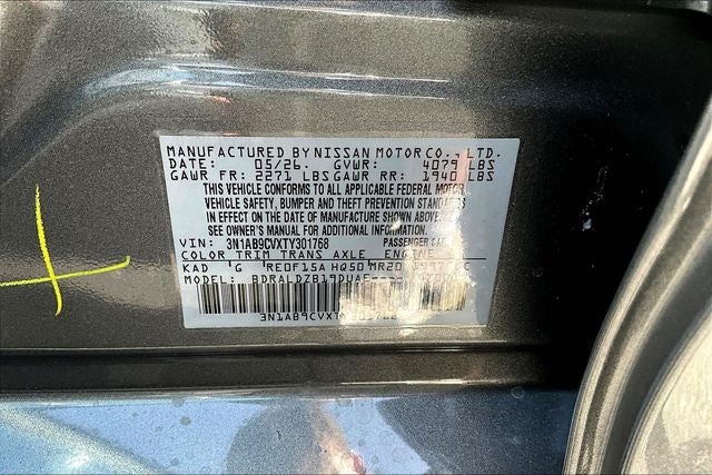 2026 Nissan Sentra SV