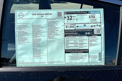 2026 Nissan Sentra SR