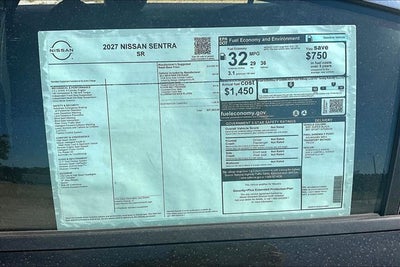 2027 Nissan Sentra SR