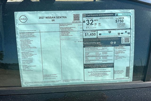 2027 Nissan Sentra SR