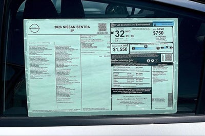 2026 Nissan Sentra SR